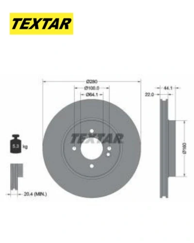 طقم طنابير امامي MINI R56 - تيكستار