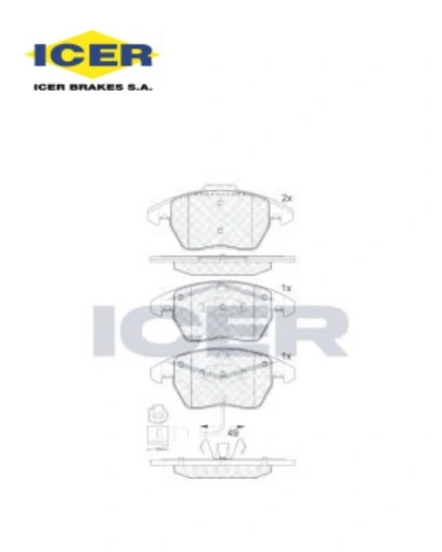 طقم تيل امامي- ICER - MG 6