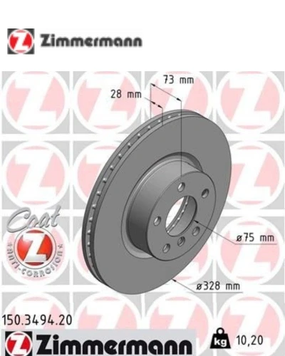 طقم طنابير امامي  F25 X3 - زيمرمان