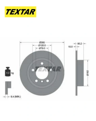 طقم طنابير خلفى R60  - تيكستار
