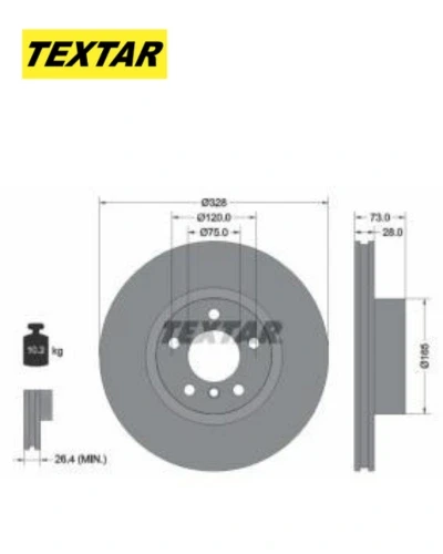 طقم طنابير امامي  F25 X3 - تيكستار